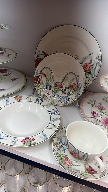 dish sets: Наборы столовой посуды с растительными и цветочными принтами - — 2