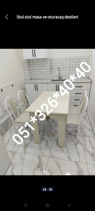 Sifarişlə masa və oturacaq dəstləri: Kravat çarpayi istediyiniz olcude istediyiniz rengde parcadan ve — 4