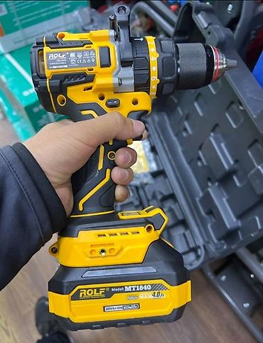 brushless: Аккумуляторная ударная дрель-шуруповерт ROLF MT1840 в кейсе — 3