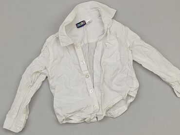 bluzka koronkowa z długim rękawem: Koszula 1.5-2 lat, stan - Dobry, wzór - Jednolity kolor, kolor - Biały