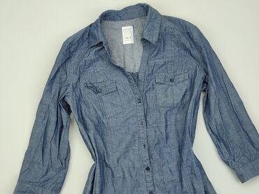 niebieska bluzki z falbankami: Shirt, Reserved, S (EU 36), condition - Very good