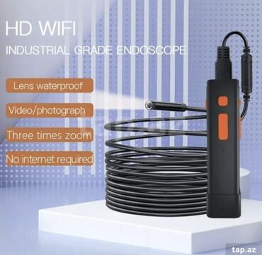 aksiyon kamera: Wifi Endascop 
kamera 8mm
kabel uzunluqu 1m
Teze qutuda