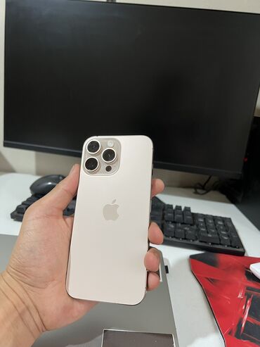 скупка компьютероа: IPhone 16 Pro Max, Колдонулган, 256 ГБ, 100 %
