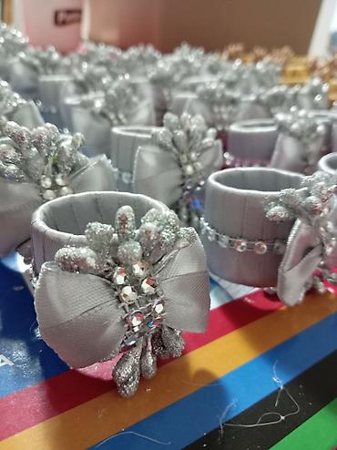 Ostali tekstil: Ukrasi za salvete – ručno rađeni prstenovi za salvete - Elegantni — 11