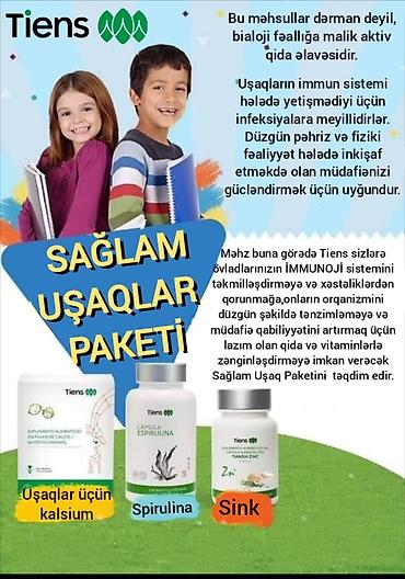Vitaminlər və BAƏ: Tiens “Sağlam Uşaqlar Paketi” – bioloji fəallığa malik aktiv qida — 1