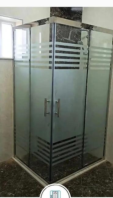 Bucaqlı şüşə duş kabinası - Material: qalın temperli şüşə, yuxarı və lalafo.az -da Bucaqlı şüşə duş kabinası - Material: qalın temperli şüşə, yuxarı və