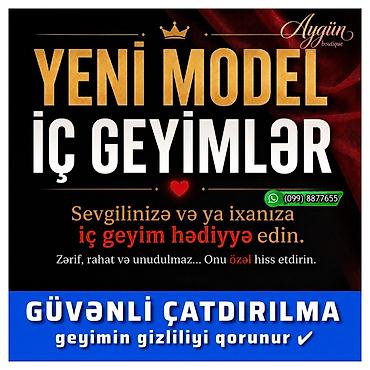 ✨ YENİ MODEL İÇ GEYİMLƏR ✨ TƏZƏ ORİGİNAL ✅ Sevdiyiniz insana həm