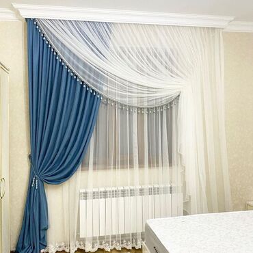 Шторы и занавески: Ош базарында арзан баада шторалар сатылып жатат.Большой — 9