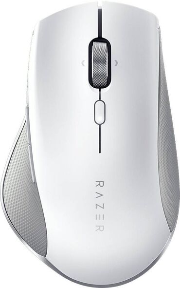 компьютерный корпус: Мышь беспроводная/проводная Razer Pro Click в бело-сером корпусе из