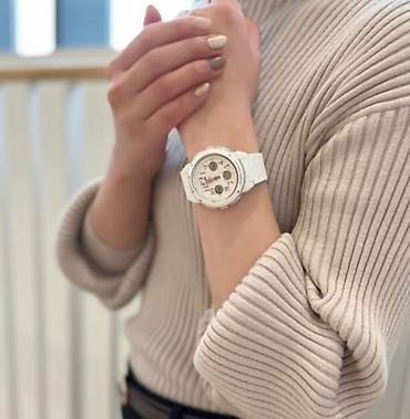 Наручные часы: Б/у, Наручные часы, Casio, цвет - Бежевый — 1