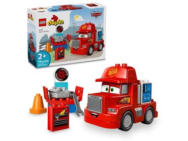 детский грузовик: Lego Duplo 10417 Мак на Гонке 🛻Новинка 2024!14 деталей 🟥