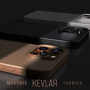 Maske i futrole za telefone: Maska Magsafe Kevlar za iPhone 12 Pro 6.1 siva. Kataloški broj — 1