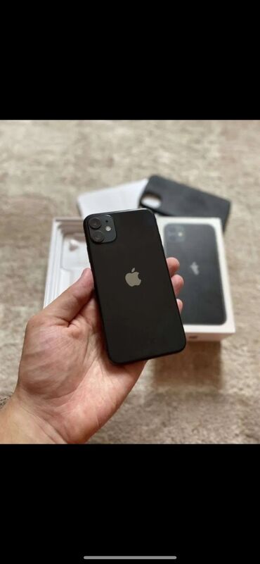 Apple iPhone: IPhone 11, 64 GB, Black Titanium, Face ID, Sənədlərlə