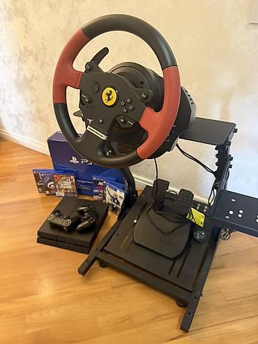 ps sükan: PlayStation 4 oyun seti + yarış simulyatoru komplekti - PS4 konsolu — 2