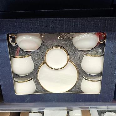 Kompleti posuđa: Set šoljica za kafu/espreso sa tanjirićima – elegantni porcelan sa — 6