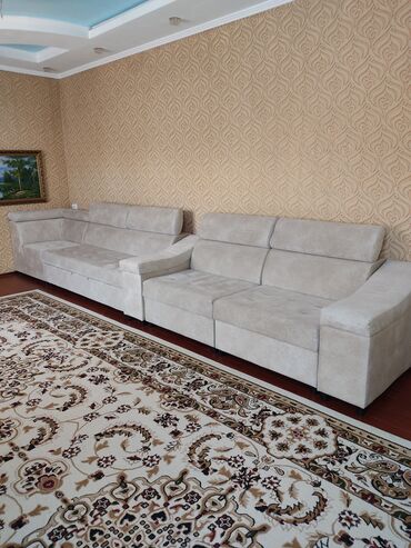 мягкая мебель в зал: Угловой диван, цвет - Бежевый