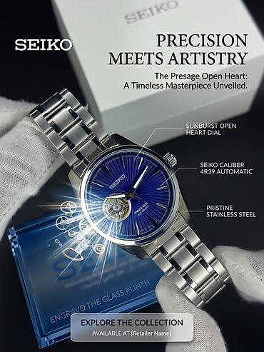 SEIKO Presage “Open Heart” avtomatik saat - Mexanizm: Seiko Caliber lalafo.az -da SEIKO Presage “Open Heart” avtomatik saat - Mexanizm: Seiko Caliber