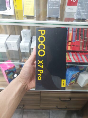 телефоны не дорого: Poco X7 Pro, Новый, 256 ГБ, цвет - Желтый, 2 SIM