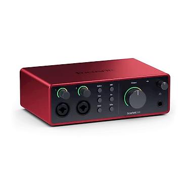 Səs kartları: №: 15075 Məhsulun adı: Səs kartı Focusrite Scarlett 4i4 4th Gen Brend — 1