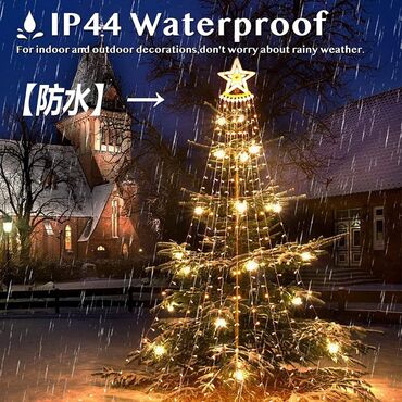 Ostali kućni dekor: 3450din LED zavesa sa zvezdom na vrhu Boja: RGB (multikolor) Dužina — 7