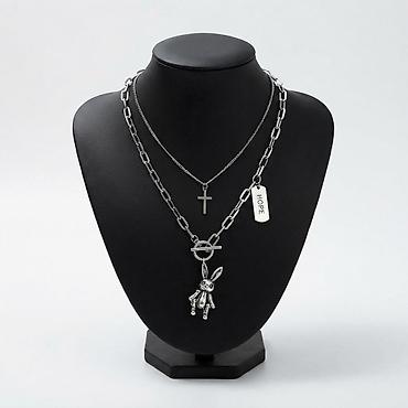 Цепочка чынжыр мончок колье Многослойное женское Ц ожерелье в стиле