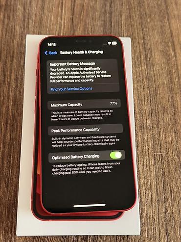 Apple iPhone: Apple iPhone 12 mini (PRODUCT)RED - Ekran: 5.4" Super Retina XDR — 7