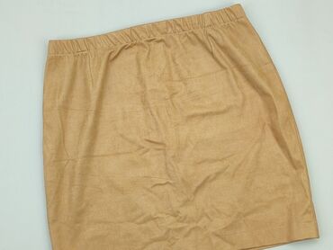 brązowa spódnice plisowane: Spódnica, XL, stan - Dobry