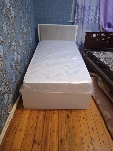 çarpayı matras: Односпальная кровать, Без подьемного механизма, С матрасом