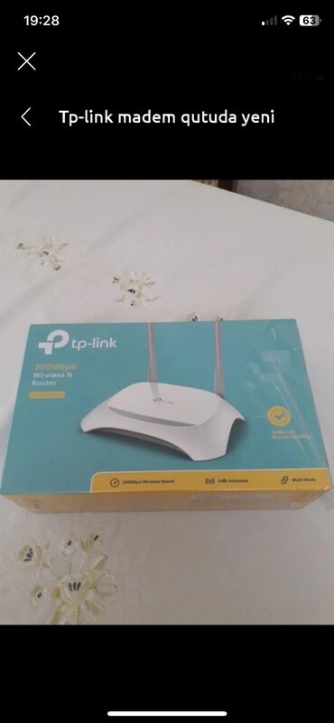 tp link modem almaq: Modem yeni qutuda