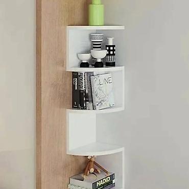 Ostali nameštaj: Ugaona zidna polica – moderan zig-zag dizajn Idealna je za — 8