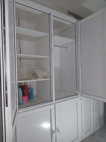 Plastik qapılar: PVC qapı və quraşdırma dolabları - Material: ağ PVC/profil (AVRO pen — 2