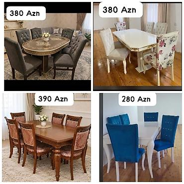 Qonaq otağı üçün, İşlənmiş, Kvadrat masa, 6 stul lalafo.az -da Qonaq otağı üçün, İşlənmiş, Kvadrat masa, 6 stul