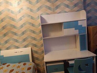 Uşaq və gənc otağı üçün dəstlər: Oğlan və qız üçün, Təknəfərlik çarpayı, Yazı masası — 8