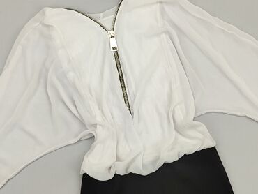 białe bluzki z długim rękawem sinsay: Blouse, S (EU 36), condition - Very good