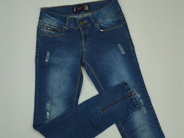 jeansowe spódniczka: Jeansy, XS, stan - Dobry