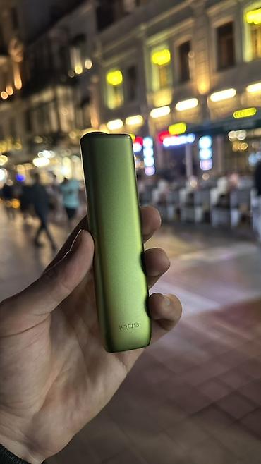 justfog minifit s: IQOS gloya bənzər tütün qızdırma cihazı – yaşıl (metalik) rəng - — 1