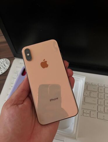 IPhone Xs, 64 GB, Qızılı, Zəmanət, Face ID, Sənədlərlə