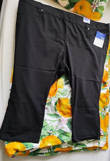Pantalone: Ženske pantalone – plus size - Model: klasične crne pantalone ravnog — 11