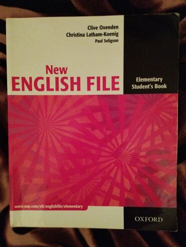 english file: New english file kitabi Elementry studens book.Az işlənib təzədən