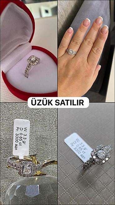 nişan üçün: Nişan, Üzük, Ağ qızıl, Brilyant, 0.51-1.00 Karat — 1