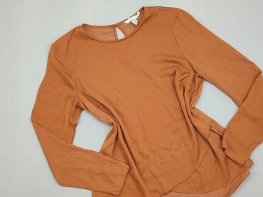 Koszule i bluzki: Bluzka, S (EU 36), stan - Bardzo dobry, wzór - Jednolity kolor, kolor - Brązowy, H&M