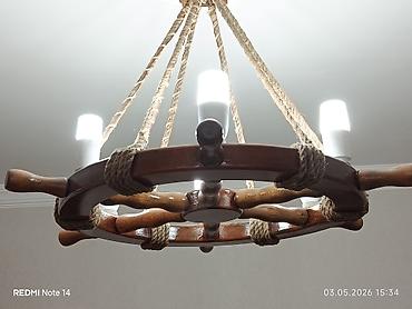 Çilçıraqlar: Çılçıraq, 6 lampa, Taxta — 5