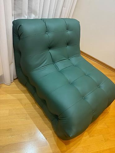 gulcu: Yaşıl rəngli, müasir dizaynlı lounge kreslo - Model: arxalığı aşağı — 5