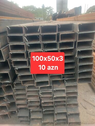 Digər metal məhsullar: Müxtəlif ölçülü kvadrat metal profillər. Bu profillər tikinti və — 8