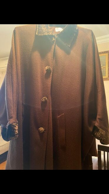 пальто женское ош: Пальто L (EU 40), цвет - Коричневый