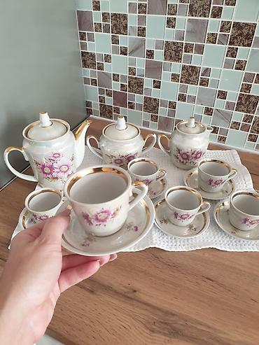 Наборы посуды: Фарфор Кофейный-чайный сервиз.Городницкий фарфоровый завод с клеймом — 8