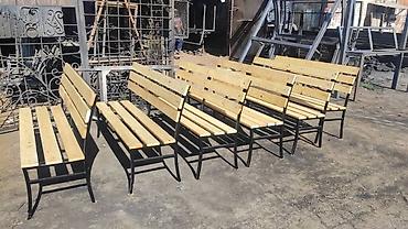 Скамейки: Скамейка Металл, Со спинкой, С крышей — 26