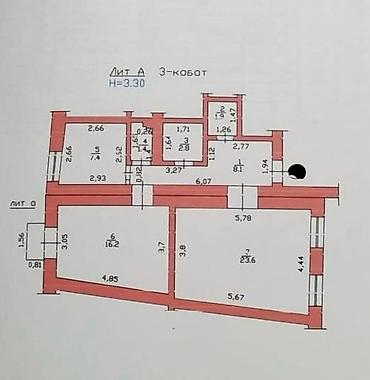Продажа квартир: 2 комнаты, 61 м², Сталинка, 3 этаж, Старый ремонт — 3