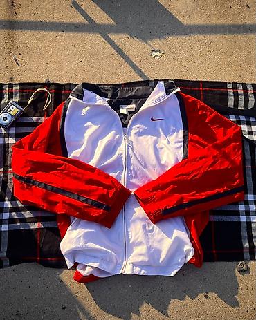куртки найк мужские: Мужская куртка, 2XL, Nike, Б/у, цвет - Красный, Самовывоз, Платная доставка — 1