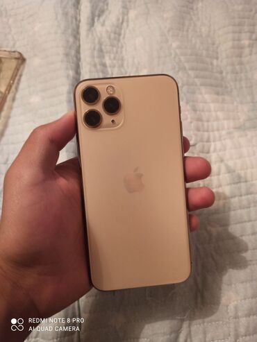 мобильные телефоны айфоны: IPhone 11 Pro, Колдонулган, 256 ГБ, Matte Gold, Коргоочу айнек, Каптама, 73 %